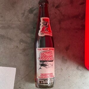 Paul 'Bear' Bryant Commemorative Coke Bottle